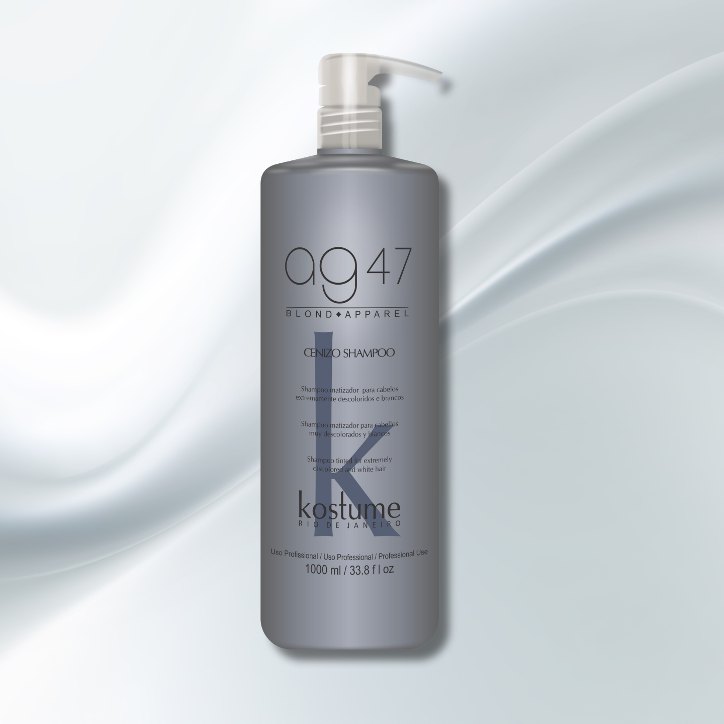 ag47 Cenizo Shampoo de 1,000 ml.