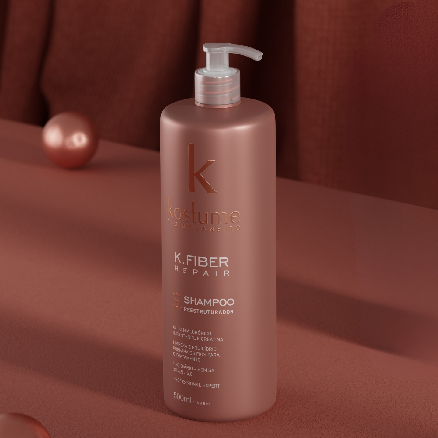 K-Fiber Repair Shampoo de 500 ml.